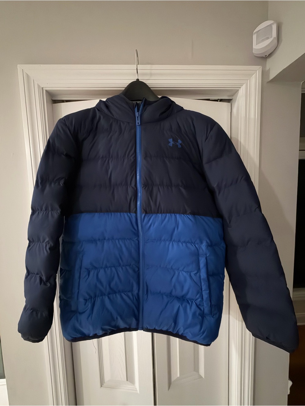 Under Armour Navy & Royal Blue Kids Puffer Jacket with Hood